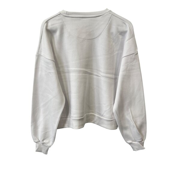 Pressbox NC State Wolfpack Pullover Sweatshirt Womens Small Crewneck White NEW - Picture 2 of 6